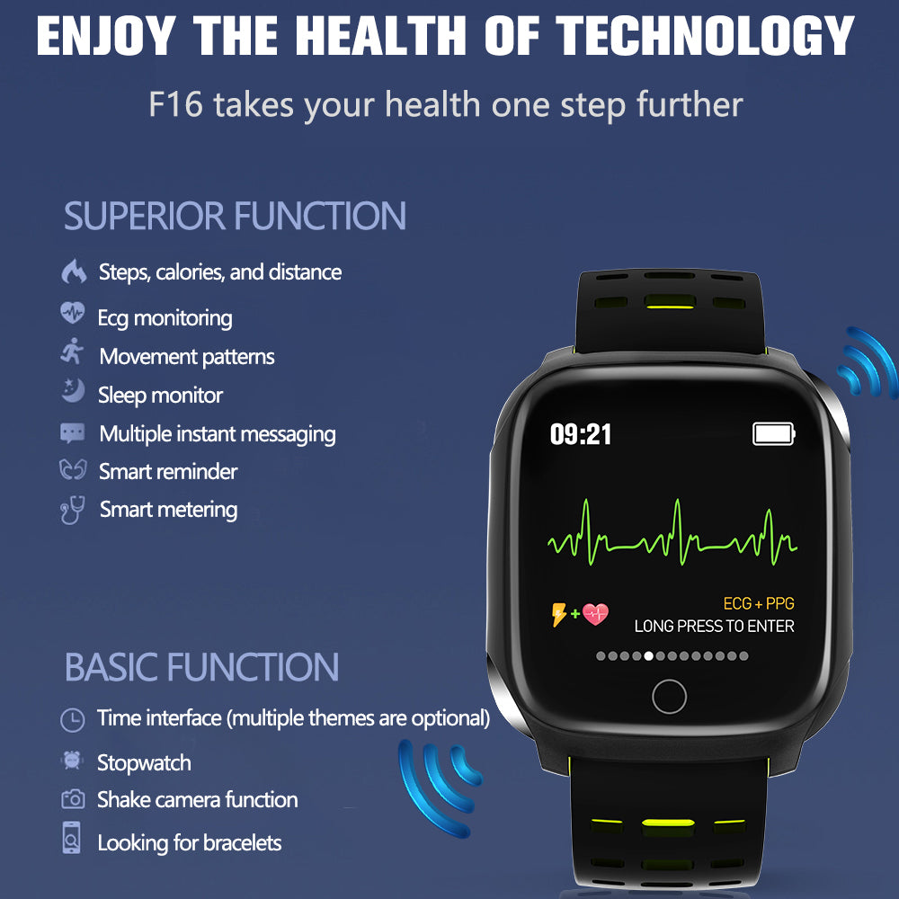 Smart Watch ECG And Blood Pressure Monitors