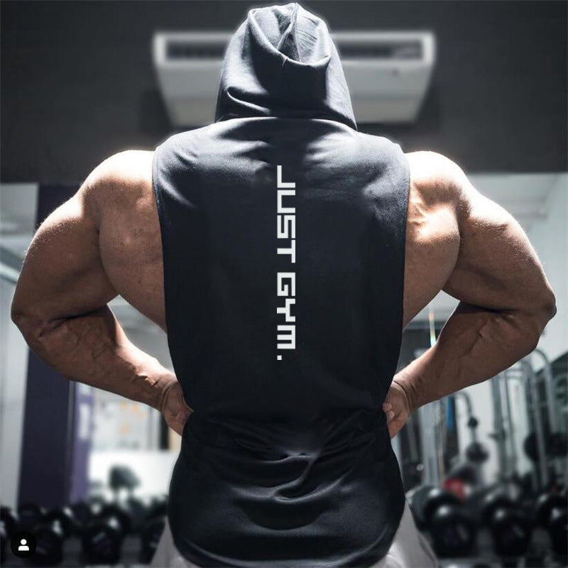 Fitness Vest Men Hooded Loose Clothes - MYBLOODGLUCOSE
