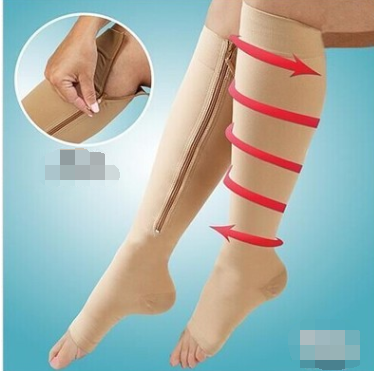 Exposed Toe Compression Socks