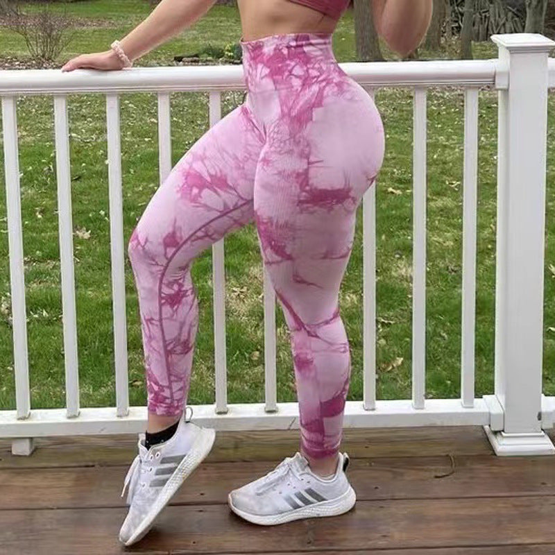 Tie Dye Leggings Women Fitness Yoga Pants - MYBLOODGLUCOSE