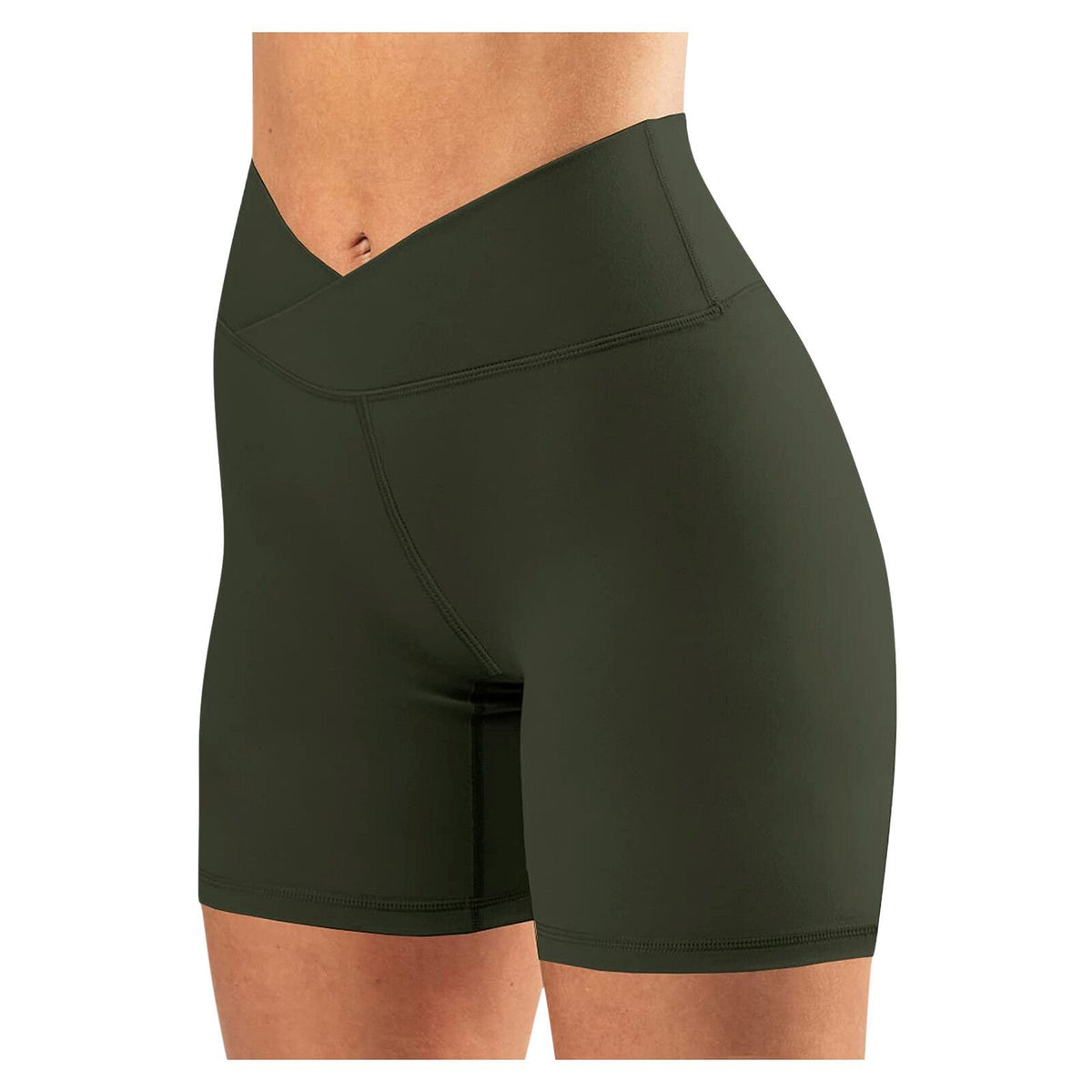Yoga Cross-waist Women&#39;s Legging Shorts - MYBLOODGLUCOSE