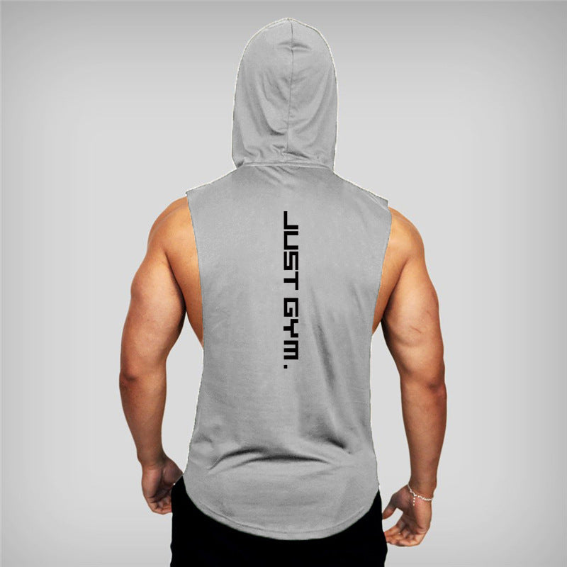 Fitness Vest Men Hooded Loose Clothes - MYBLOODGLUCOSE