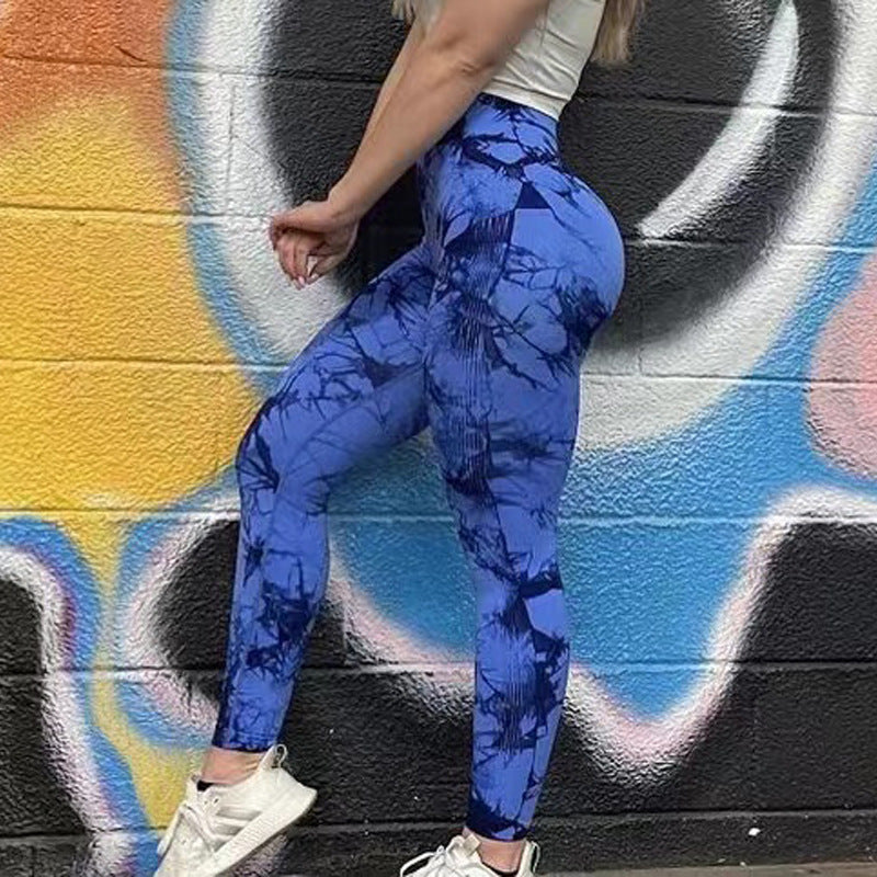 Tie Dye Leggings Women Fitness Yoga Pants - MYBLOODGLUCOSE