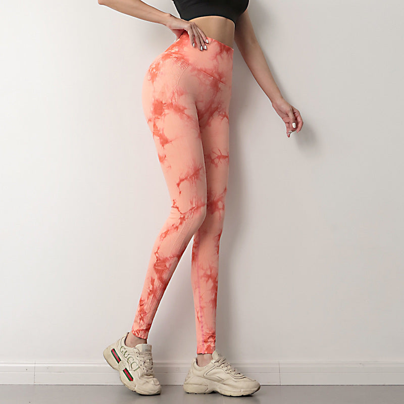 Tie Dye Leggings Women Fitness Yoga Pants - MYBLOODGLUCOSE