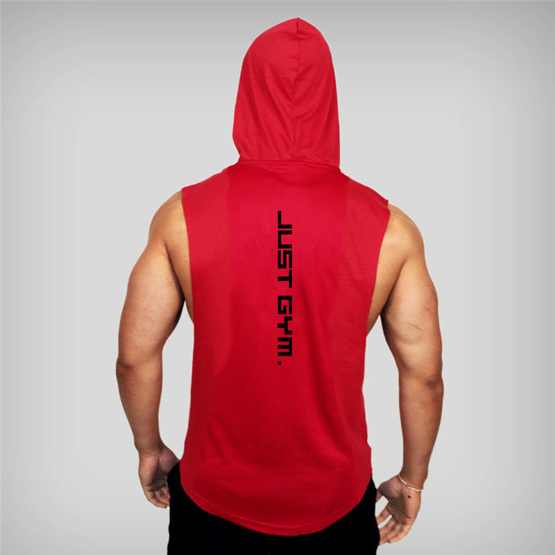 Fitness Vest Men Hooded Loose Clothes - MYBLOODGLUCOSE